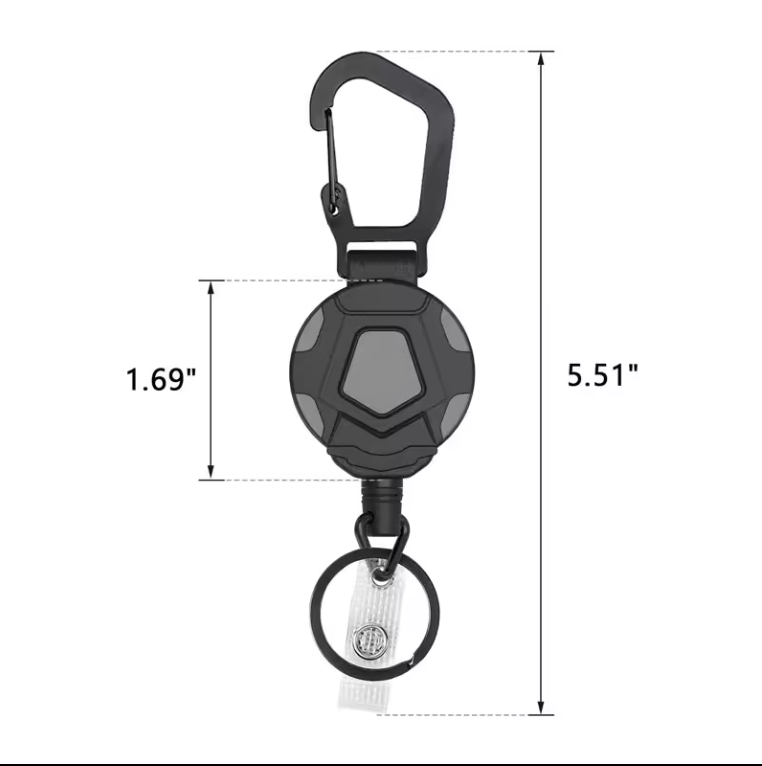 Designz3D Retractable Keychain Badge Holder - 1 Pack