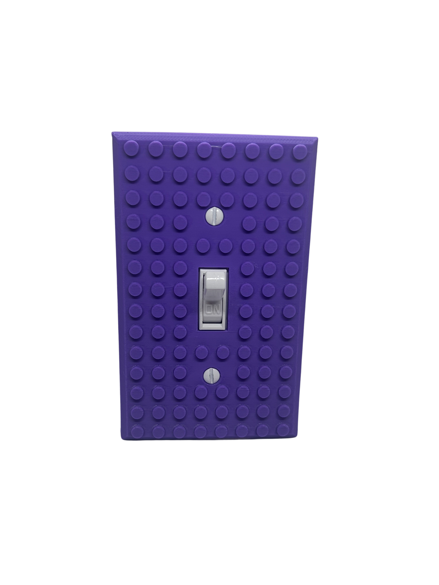 Brick Wall Plate, Single Toggle Light Switch Cover for Kids Bedroom, Game Room, 1-Gang