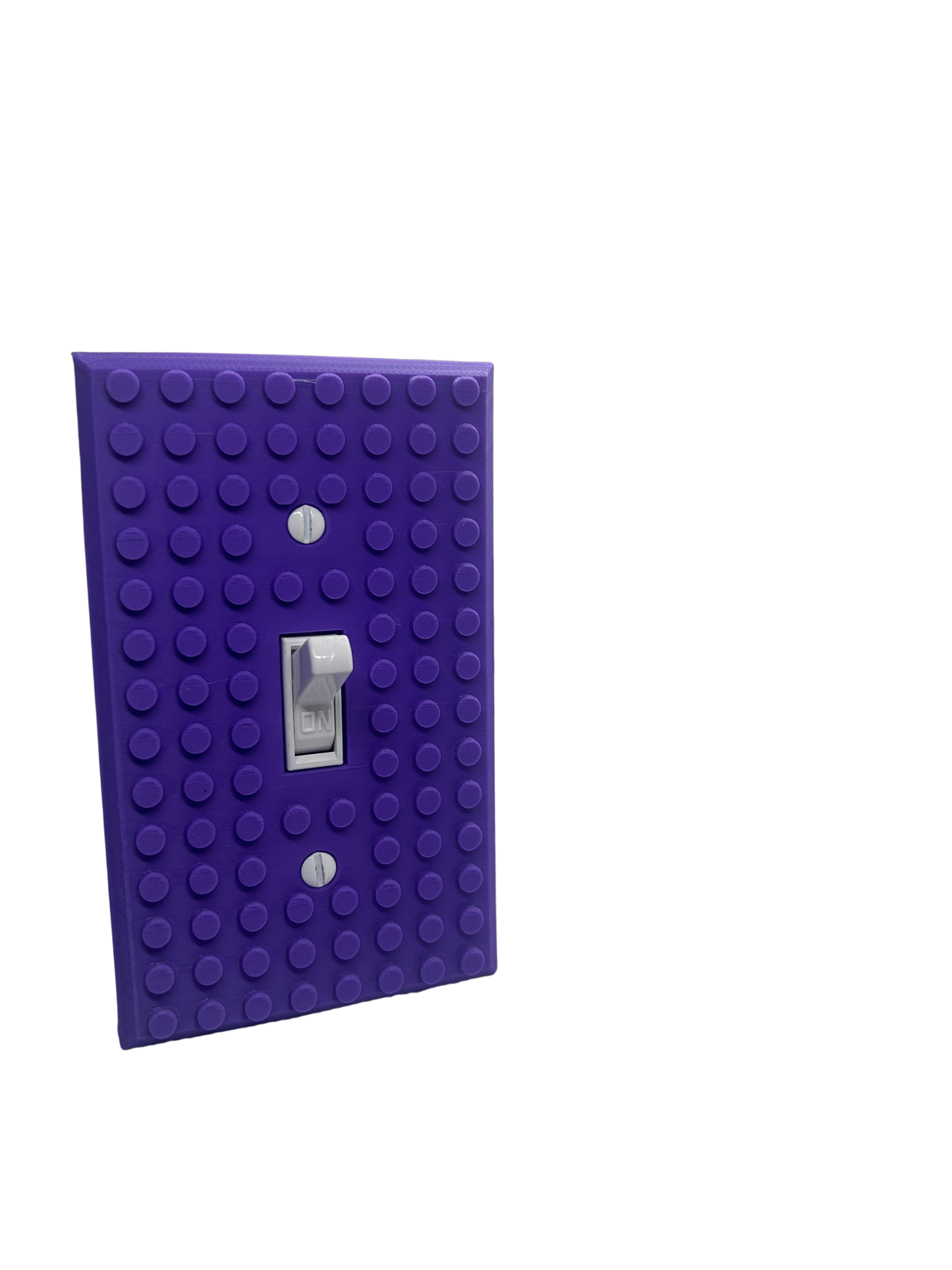 Brick Wall Plate, Single Toggle Light Switch Cover for Kids Bedroom, Game Room, 1-Gang