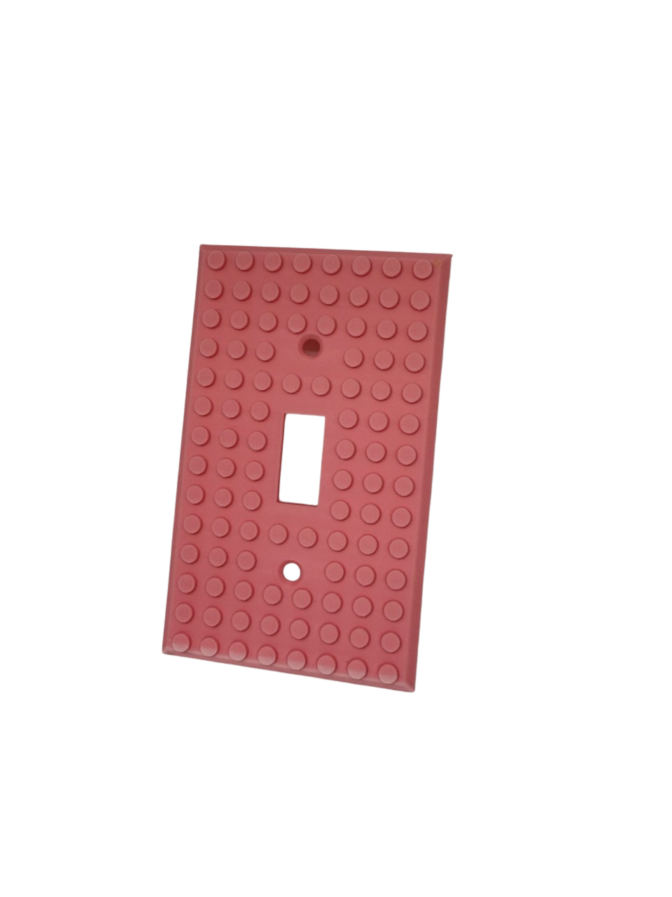 Brick Wall Plate, Single Toggle Light Switch Cover for Kids Bedroom, Game Room, 1-Gang