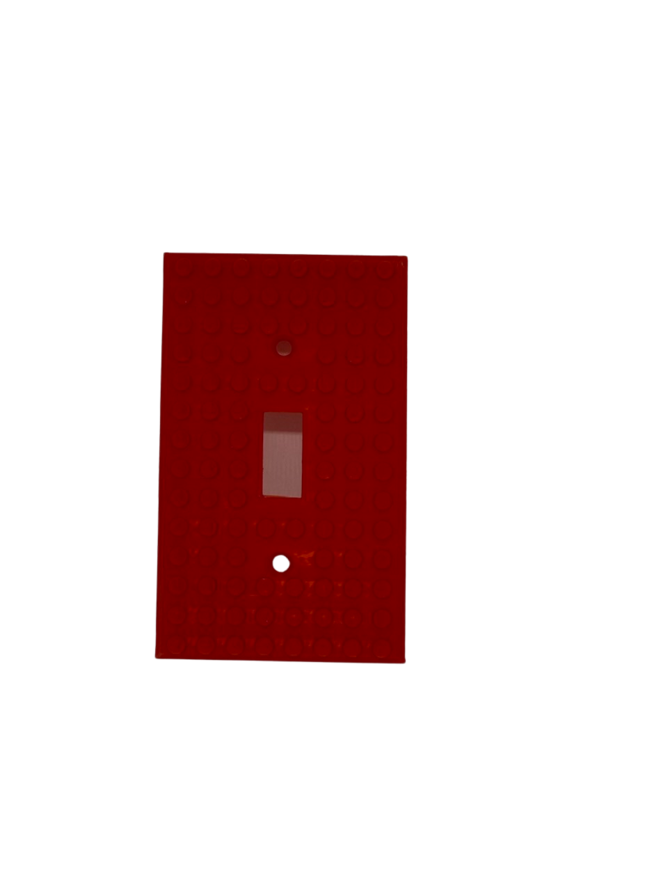 Brick Wall Plate, Single Toggle Light Switch Cover for Kids Bedroom, Game Room, 1-Gang