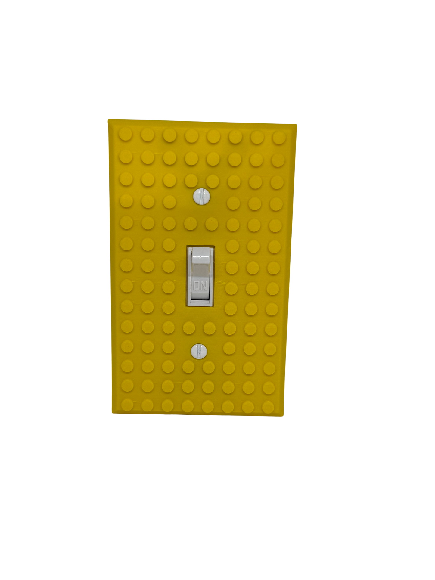 Brick Wall Plate, Single Toggle Light Switch Cover for Kids Bedroom, Game Room, 1-Gang