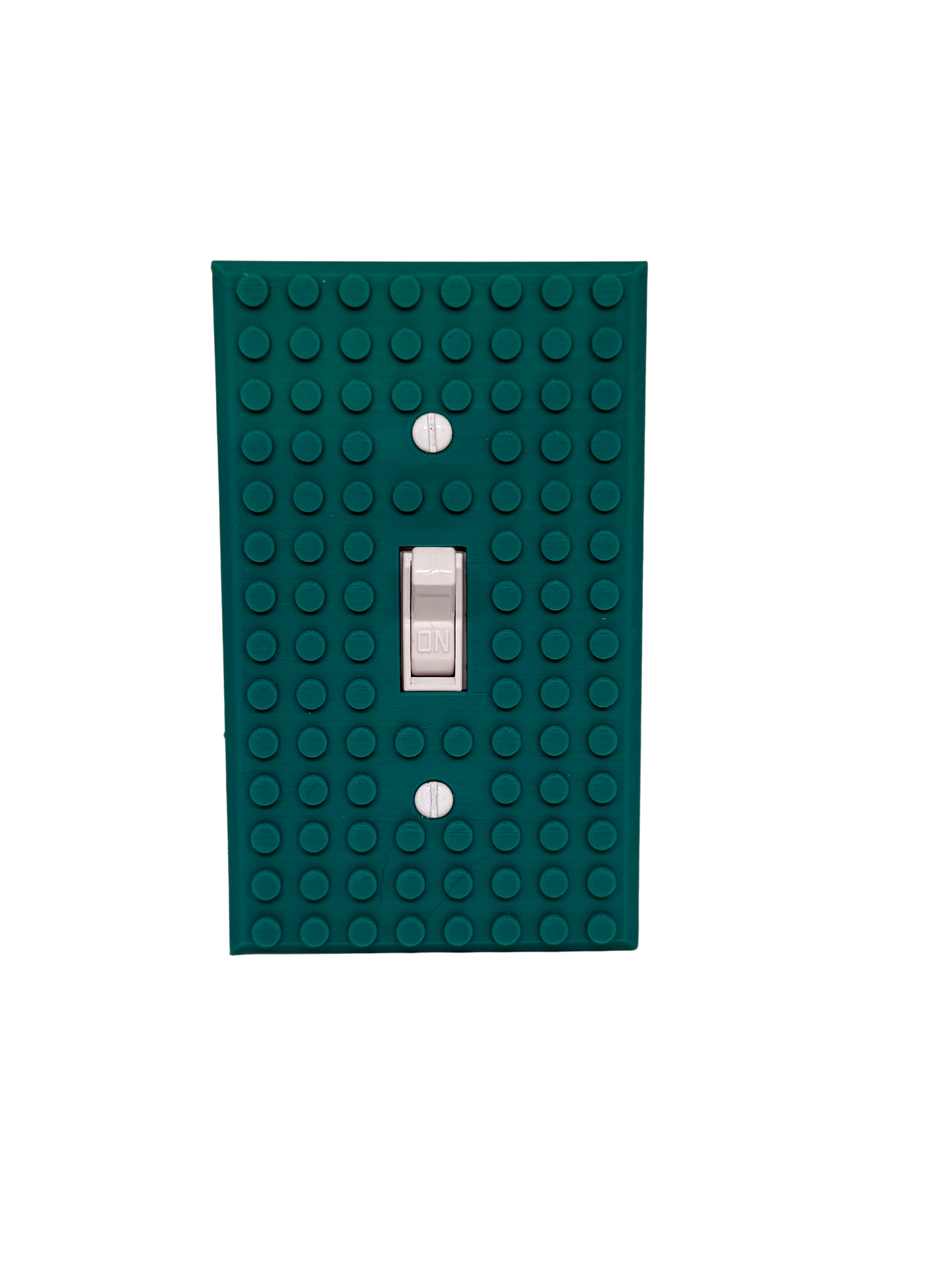 Brick Wall Plate, Single Toggle Light Switch Cover for Kids Bedroom, Game Room, 1-Gang