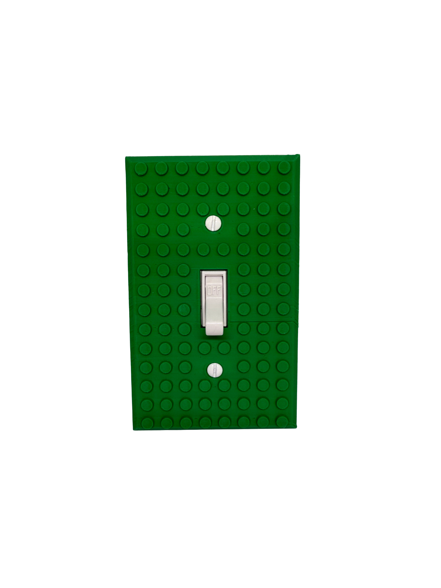 Brick Wall Plate, Single Toggle Light Switch Cover for Kids Bedroom, Game Room, 1-Gang