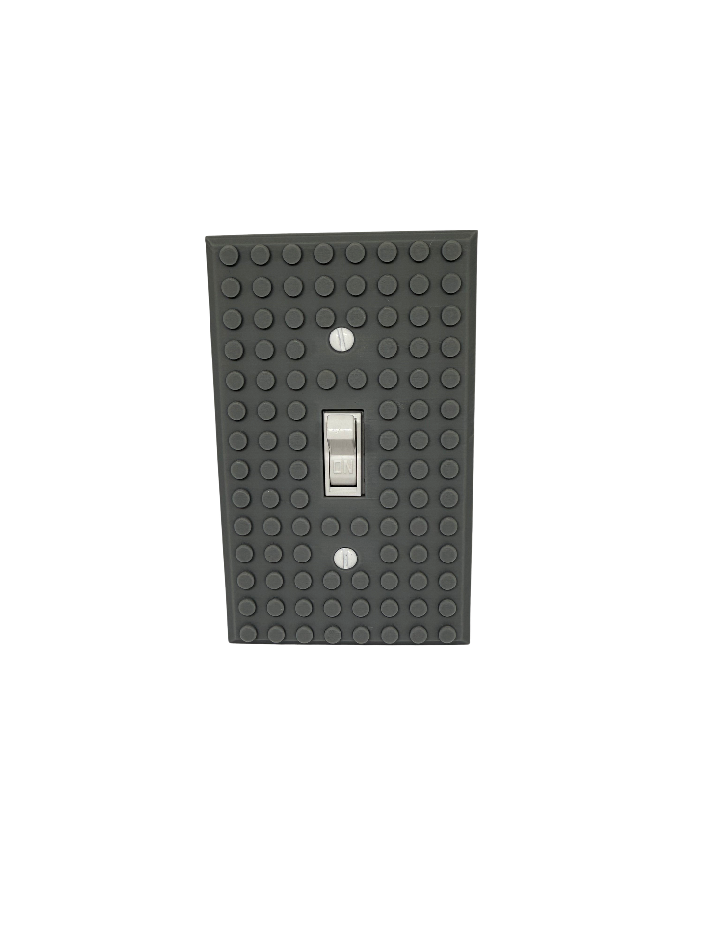 Brick Wall Plate, Single Toggle Light Switch Cover for Kids Bedroom, Game Room, 1-Gang