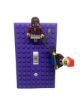 Brick Wall Plate, Single Toggle Light Switch Cover for Kids Bedroom, Game Room, 1-Gang