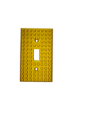Brick Wall Plate, Single Toggle Light Switch Cover for Kids Bedroom, Game Room, 1-Gang