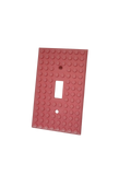 Brick Wall Plate, Single Toggle Light Switch Cover for Kids Bedroom, Game Room, 1-Gang