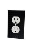 Brick Wall Plate, Electrical Outlet Cover for Kids Bedroom, Game Room, 1-Gang