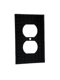 Brick Wall Plate, Electrical Outlet Cover for Kids Bedroom, Game Room, 1-Gang