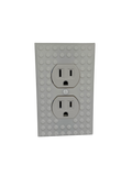 Brick Wall Plate, Electrical Outlet Cover for Kids Bedroom, Game Room, 1-Gang