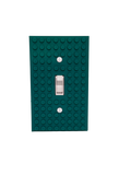 Brick Wall Plate, Single Toggle Light Switch Cover for Kids Bedroom, Game Room, 1-Gang