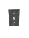 Brick Wall Plate, Single Toggle Light Switch Cover for Kids Bedroom, Game Room, 1-Gang