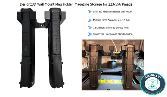 AR 15 .223/5.56 Pmag, lancer, ultimag, +more, Fusion™ Mag Storage, Wall Mount Holder
