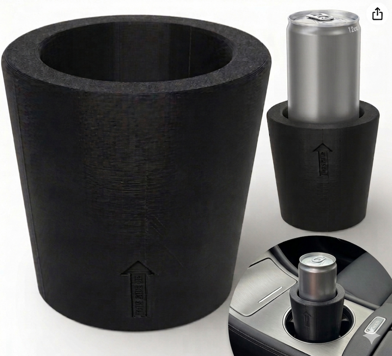 Slim Can Cup Holder Insert Adapter for Car & Truck, Fits 8.4oz & 12oz Skinny Cans, Wiggle-Free Design, Compatible with Skinny Energy Drinks