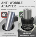 Slim Can Cup Holder Insert Adapter for Car & Truck, Fits 8.4oz & 12oz Skinny Cans, Wiggle-Free Design, Compatible with Skinny Energy Drinks